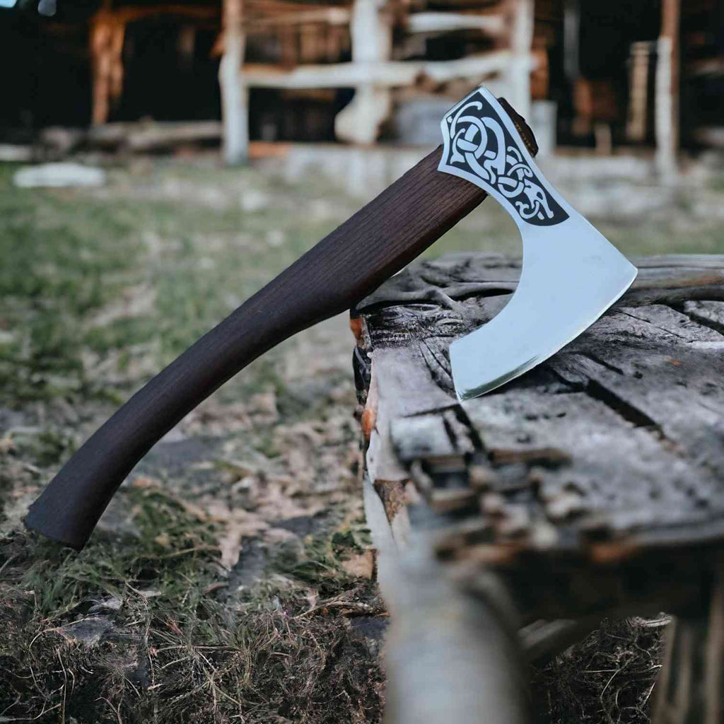 Norse Serpent Viking Axe: Hand-Forged, Symbolic Craftsmanship for the Modern Warrior - RFE Marketing Ventures