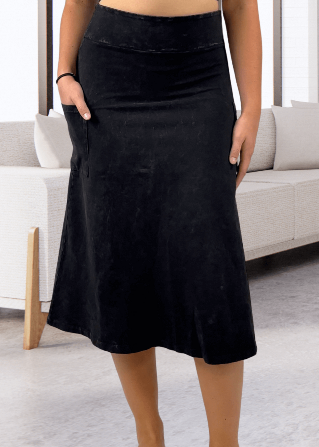 Alyssa Versatile Pink Denim Skirt - Perfect for Every Occasion