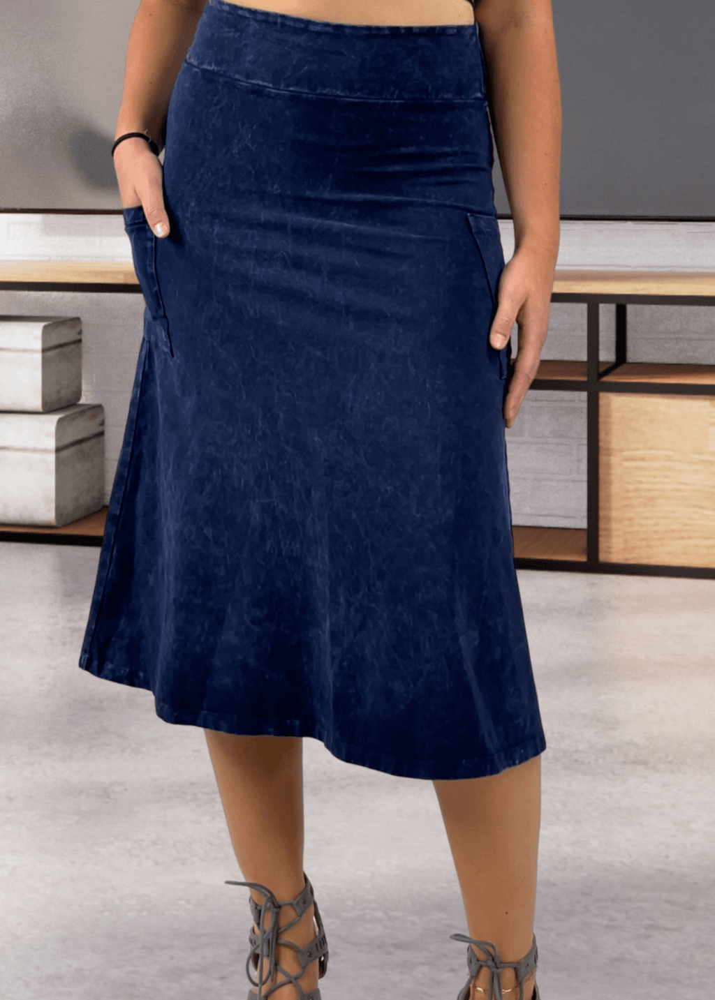 Alyssa Versatile Pink Denim Skirt - Perfect for Every Occasion