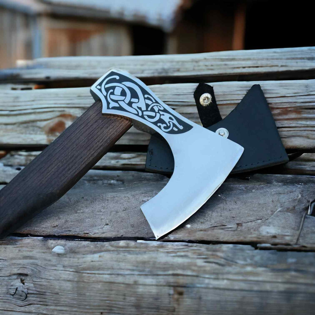 Norse Serpent Viking Axe: Hand-Forged, Symbolic Craftsmanship for the Modern Warrior - RFE Marketing Ventures