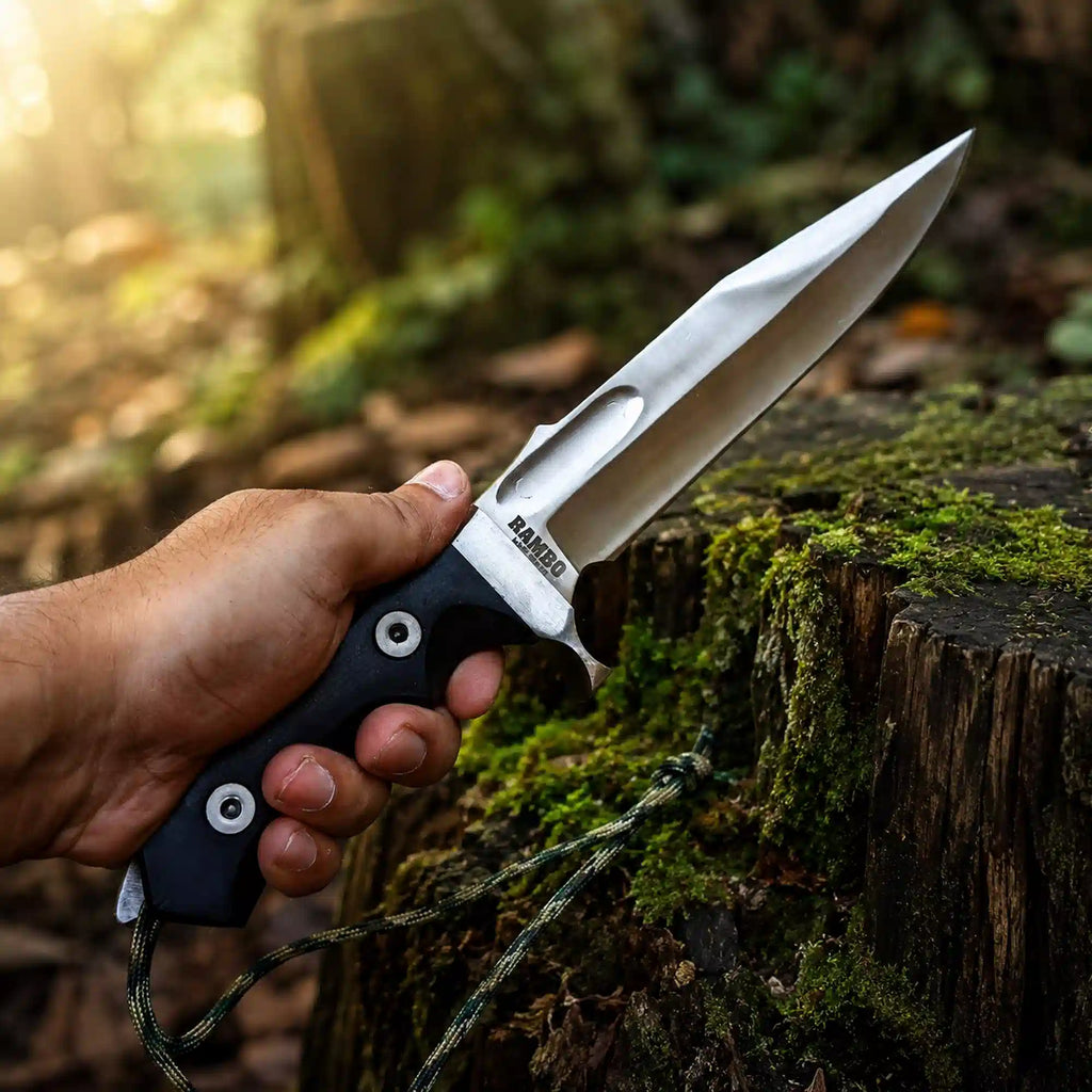 Authentic Rambo Last Blood Bowie Knife – A Collector's Dream with 14" D2 Blade - RFE Marketing Ventures