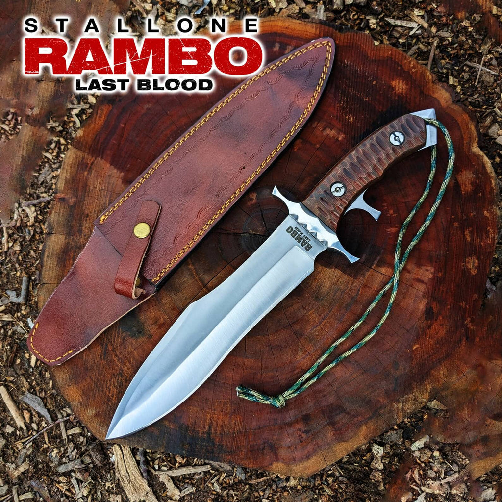 Rambo Last Blood Bowie Knife - The Ultimate Adventure Companion in Premium D2 Steel - RFE Marketing Ventures
