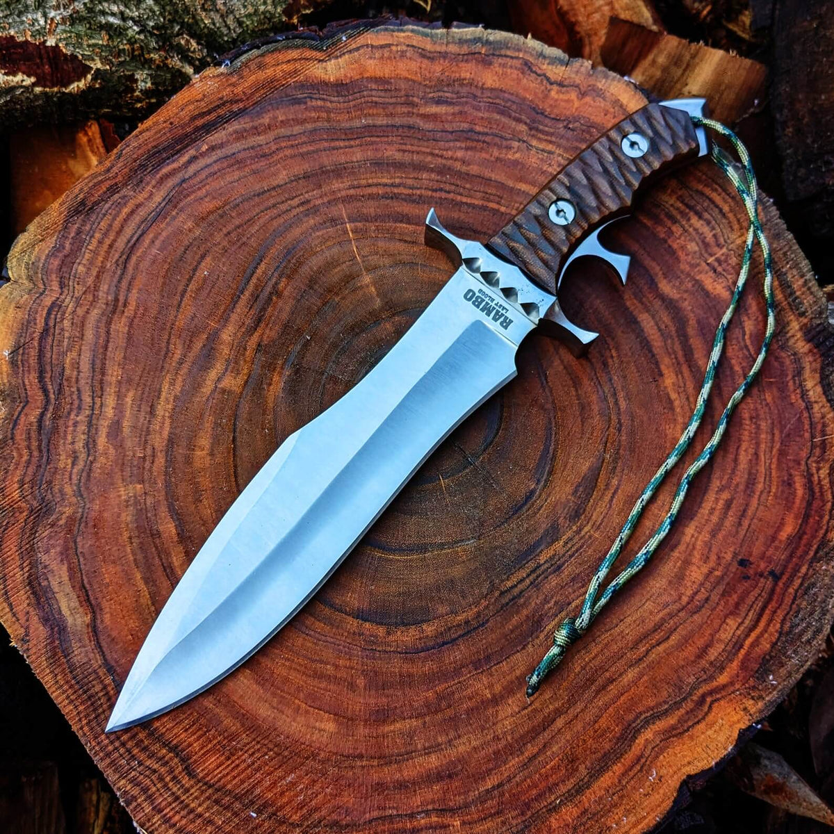 Rambo Last Blood Bowie Knife - The Ultimate Adventure Companion in Premium D2 Steel - RFE Marketing Ventures