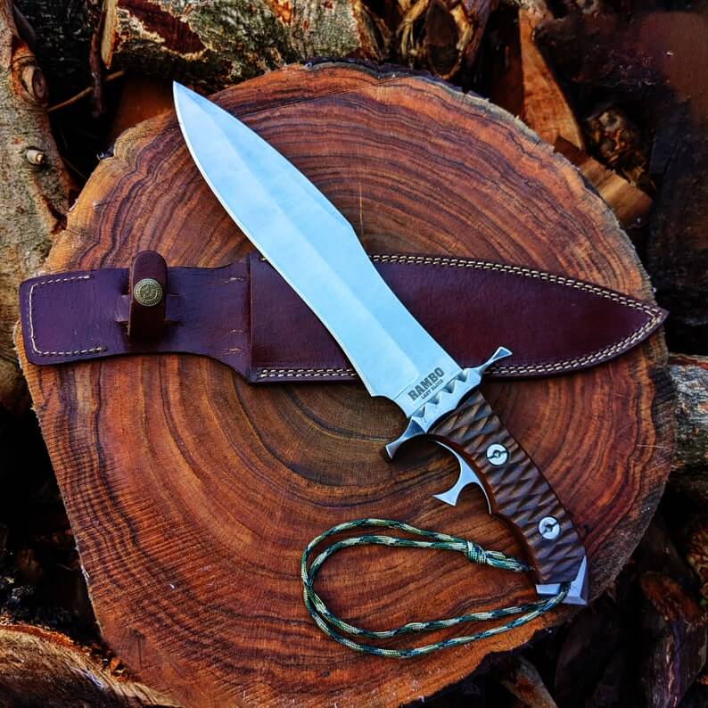 Rambo Last Blood Bowie Knife - The Ultimate Adventure Companion in Premium D2 Steel - RFE Marketing Ventures