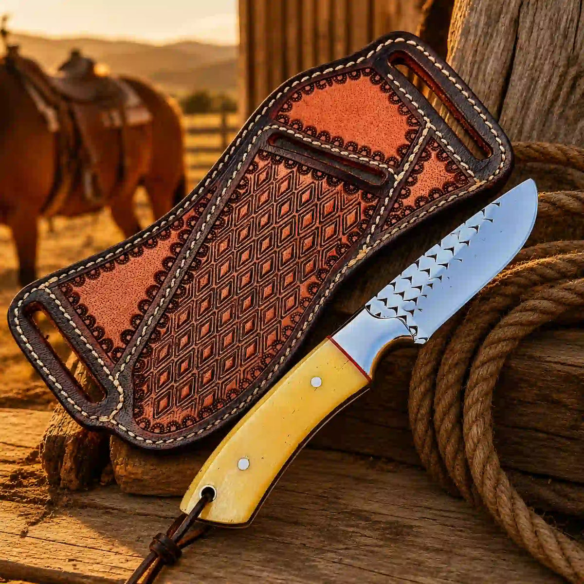 Buckaroo Knife with Camel Bone Handle: A Unique Tool for Every Adventure - RFE Marketing Ventures