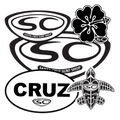 Santa Cruz Sticker Pack for Surfing Enthusiasts and Collectors - RFE Marketing Ventures