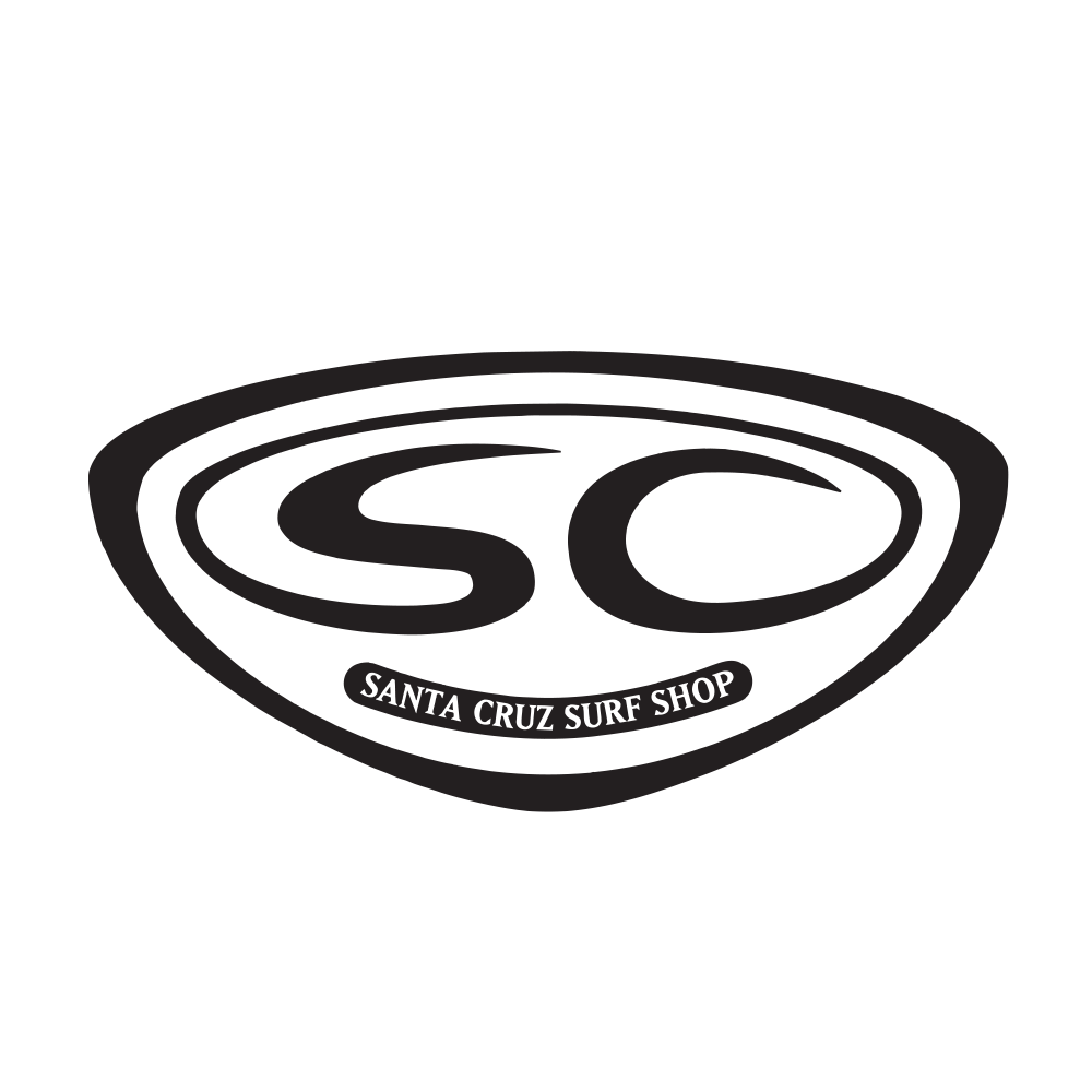 Santa Cruz Surf Shop Shield Large Sticker - Authentic SC Surf Shop Shield Sticker