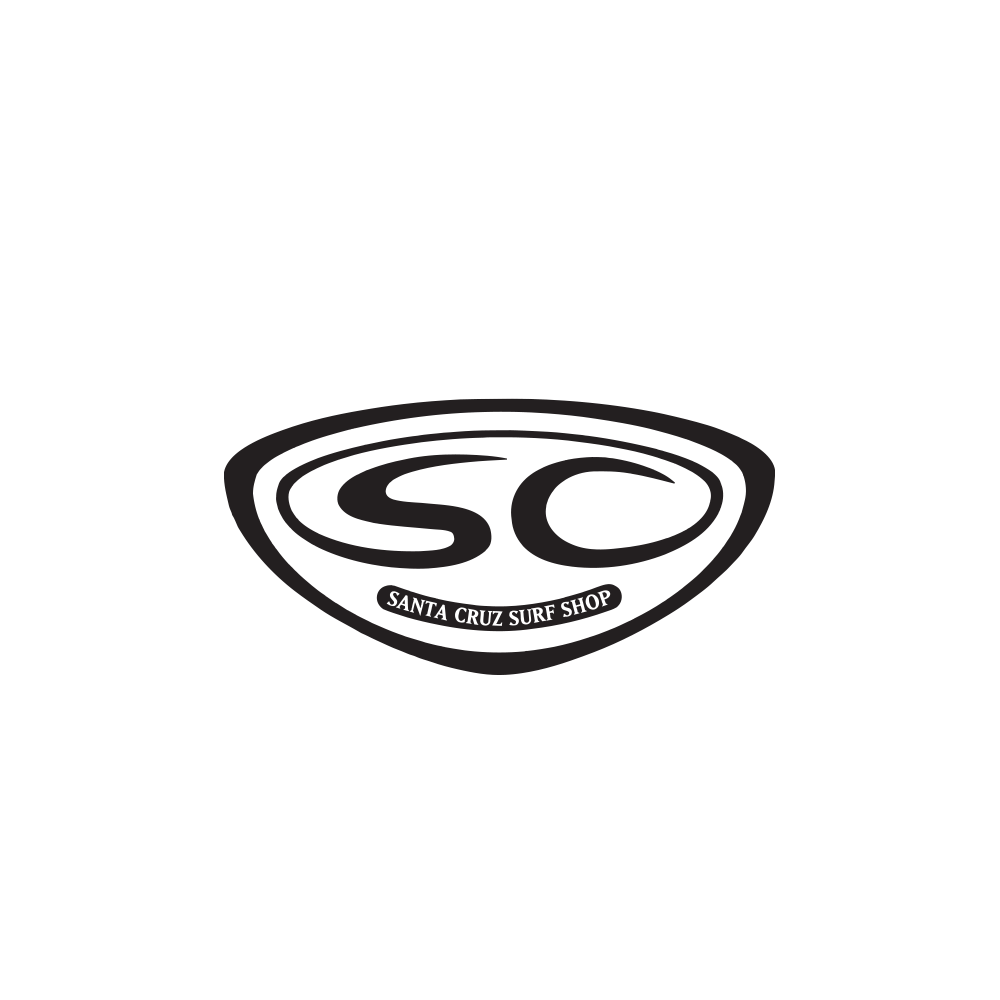 Santa Cruz Surf Shop Sticker - Shield Medium Design