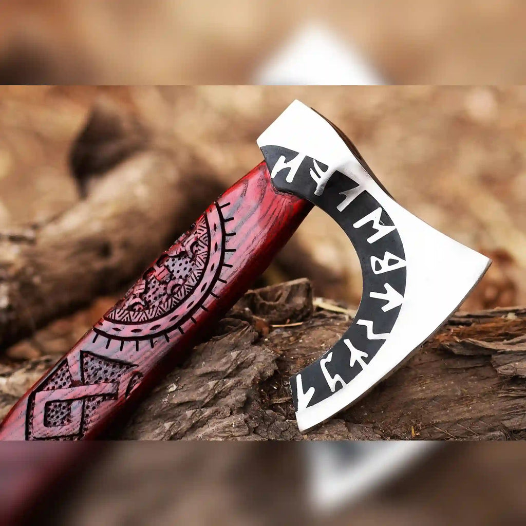Hand-Forged Viking Axe – Unleash Your Inner Warrior with a Bearded Axe Crafted for Power and Precision - RFE Marketing Ventures