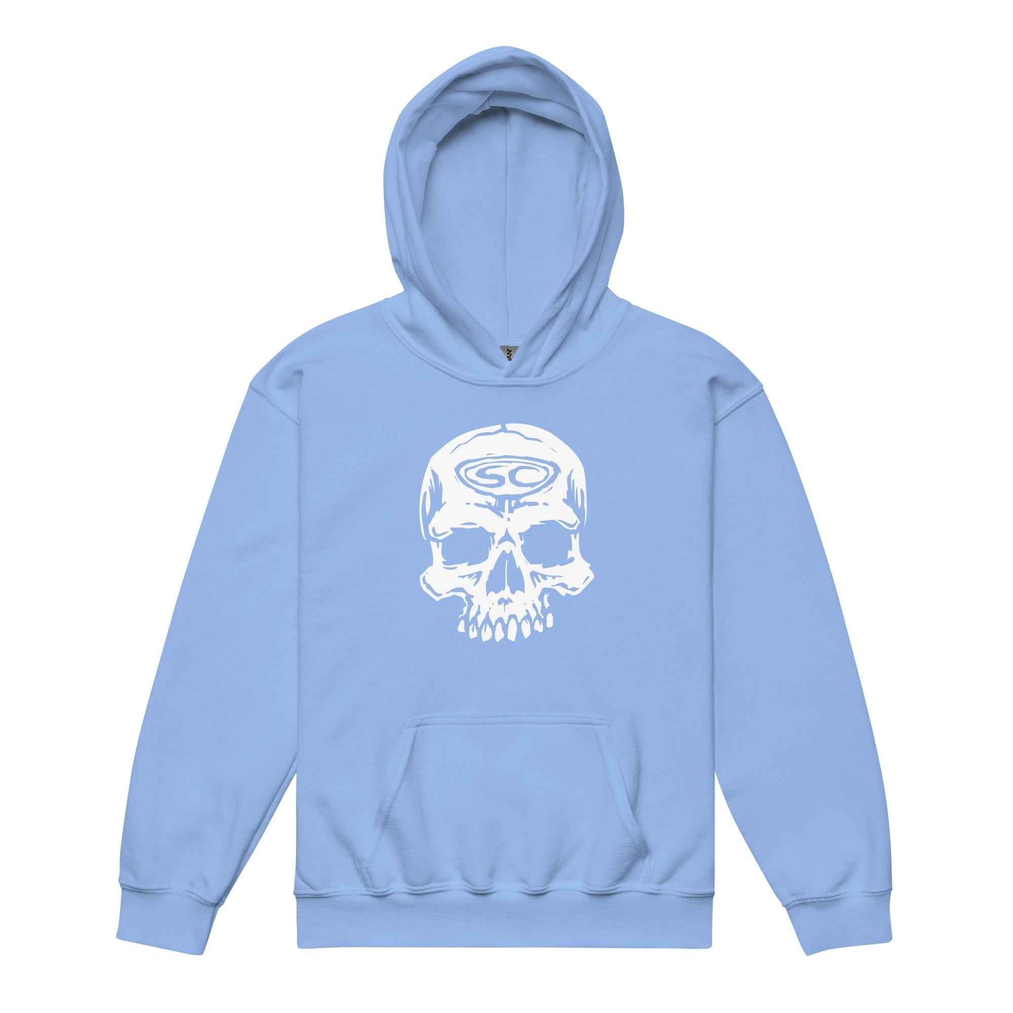 SC Skull Youth Hoodie - Trendy Heavy Blend Sweatshirt for Kids
